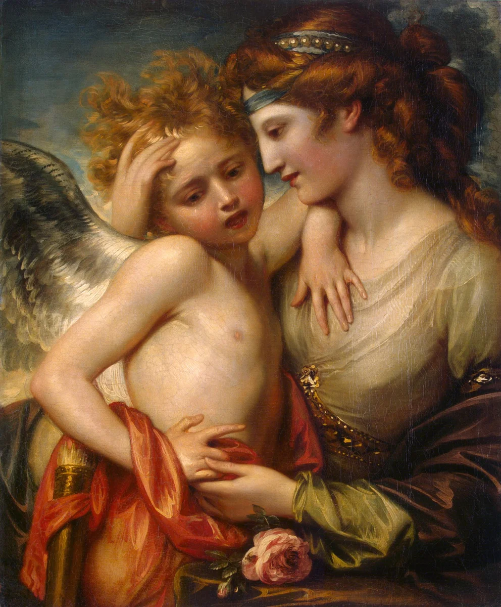 Венера утешает Амура, ужаленного пчелой", Уэст Бенджамин